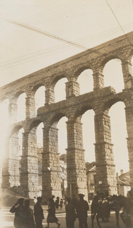 'roman acqueduct restored by isabella the catholic' (segovia, spain) npg ax183110