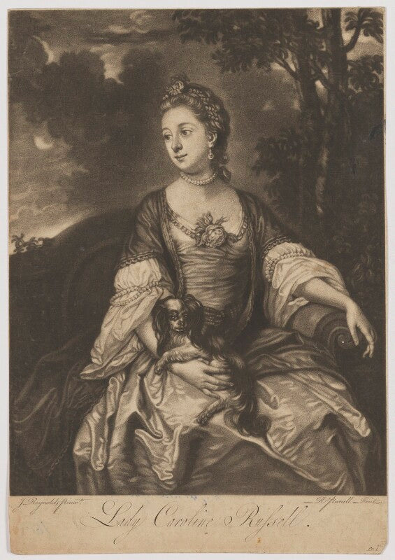 Lady caroline spencer (née russell), duchess of marlborough npg d38248