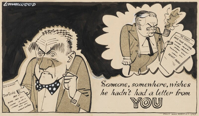 (alfred) ernest marples, 1st baron marples; harold wilson npg 5362