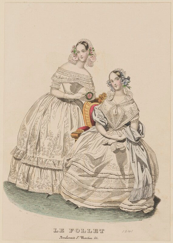 Dinner and evening dresses, september 1841 npg d47881