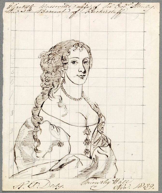 Elizabeth (née bosville), lady stanley npg d23106