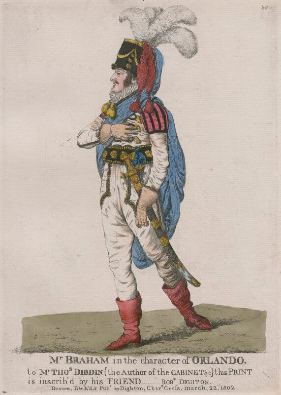 John braham ('mr braham in the character of orlando') npg d10688