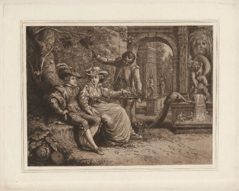 Richard cosway; maria louisa catherine cecilia cosway (née hadfield); probably ottobah cugoano npg d34151