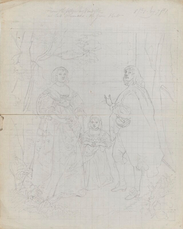 The 7th earl and countess of derby with their daughter katherine npg d17220