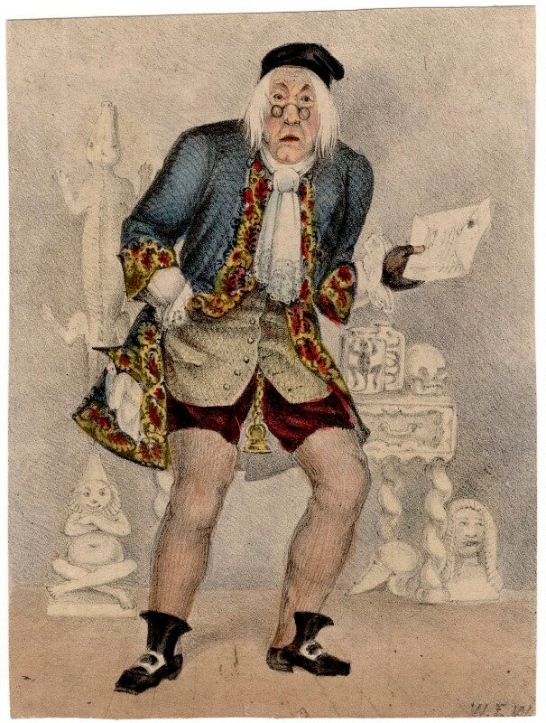 Mr hughes as old forceps in a beckett's 'the siamese twins' npg d8496