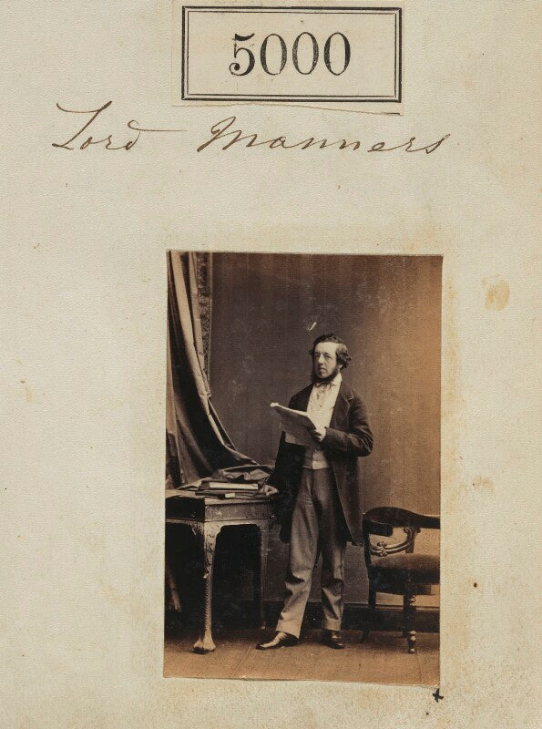 John james robert, 7th duke of rutland (lord john james robert manners) npg ax55007