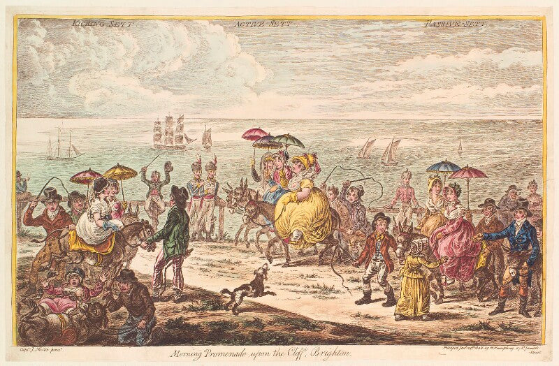 'morning promenade upon the cliff, brighton' npg d13112