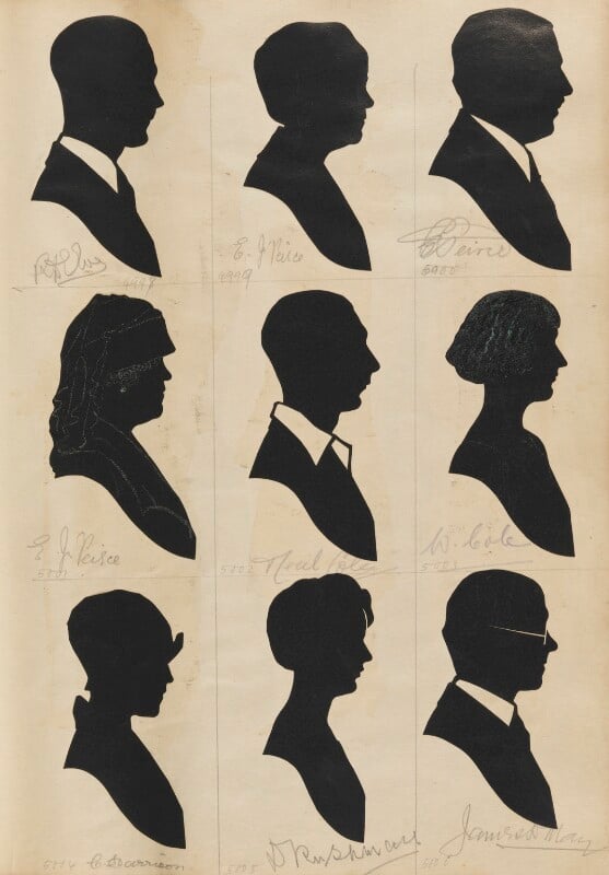 Tourists on the west pier, brighton (an unknown man; e.j. peirce; ? peirce; e.j. peirce; neil cole; w. cole; c. harrison; d. rushmall; james l. may) npg d46683