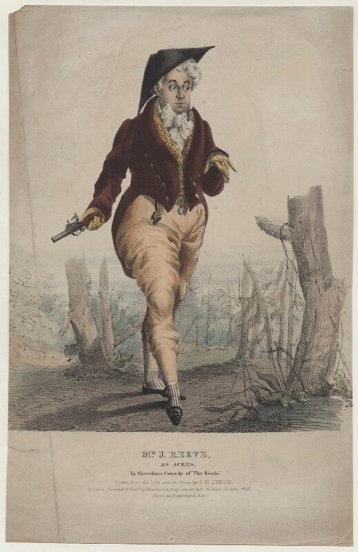 John reeve as acres in 'the rivals' npg d42700