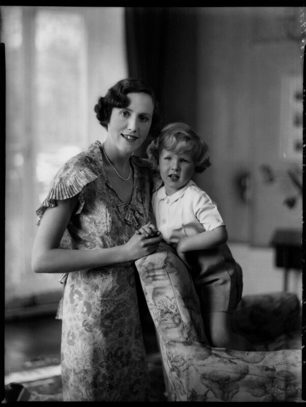 Hon. mrs hamilton russell and her son npg x151328