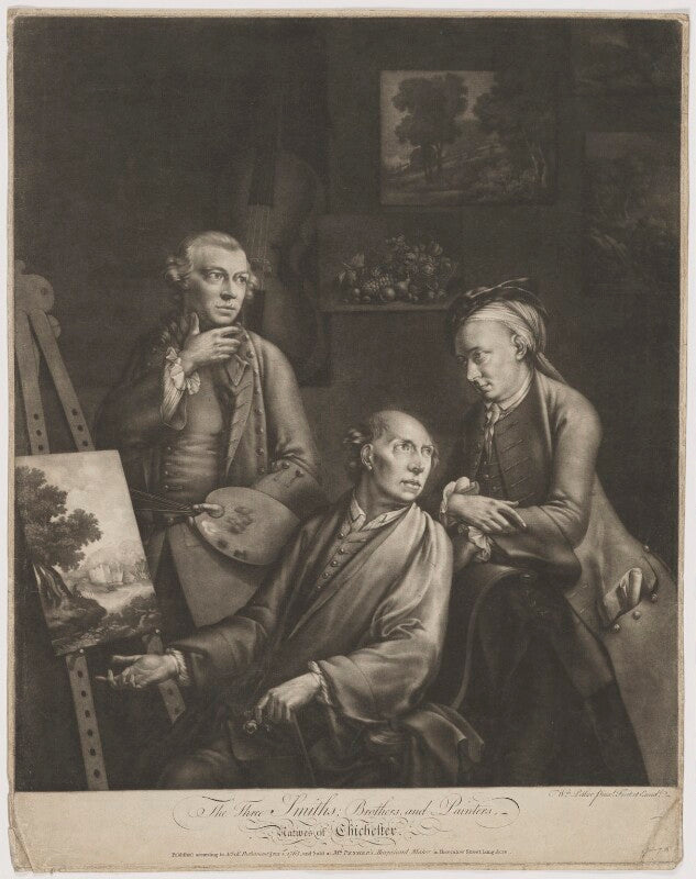 'the three smiths; brothers, and painters' npg d41736