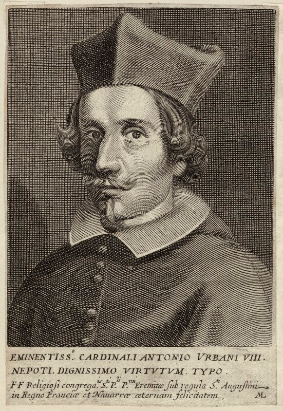 Pope urban viii (maffeo barbarini) npg d26222