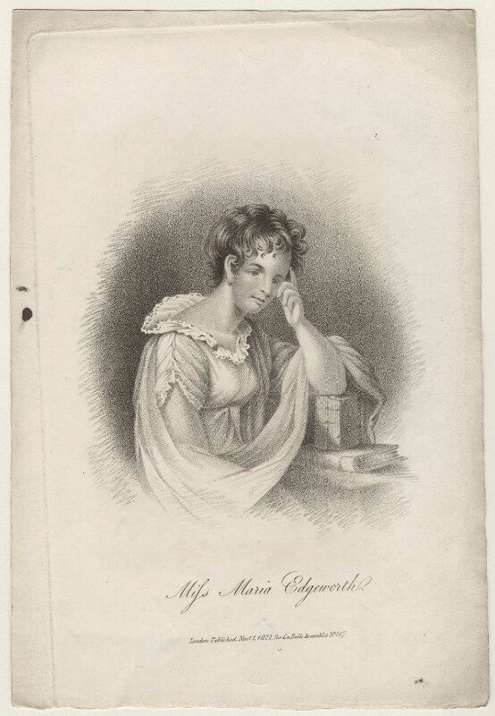 Unknown woman engraved as maria edgeworth npg d36046