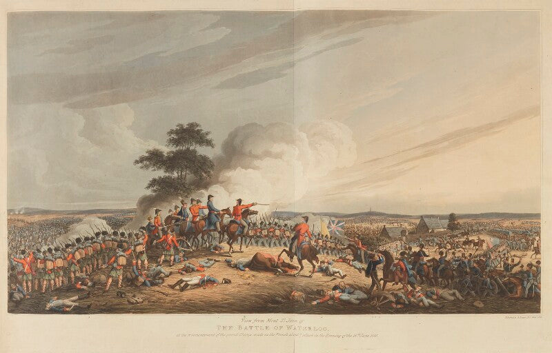 'a view from mont st. jean of the battle of waterloo' npg d15951