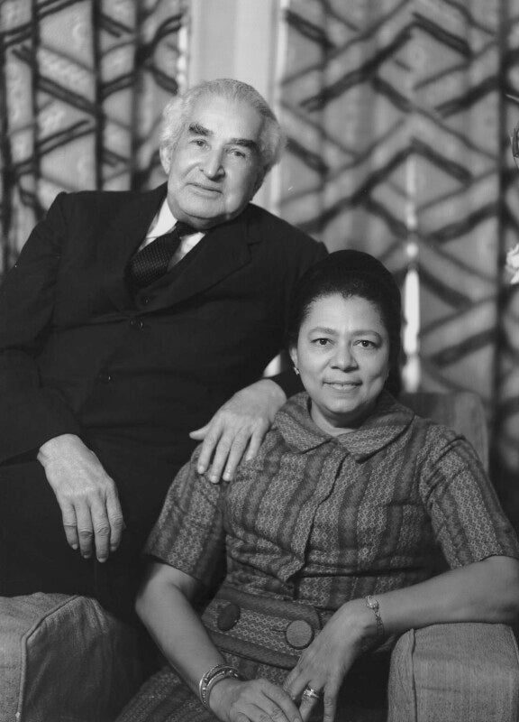 Sir (william) alexander bustamante; gladys maud (née longbridge), lady bustamente npg x82623