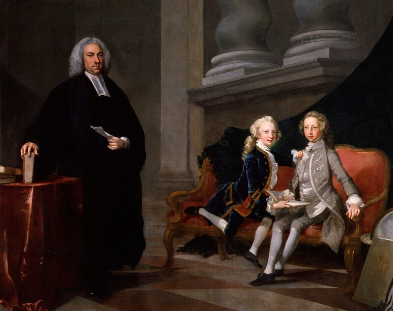 Francis ayscough with the prince of wales (later king george iii) and edward augustus, duke of york and albany npg 1165