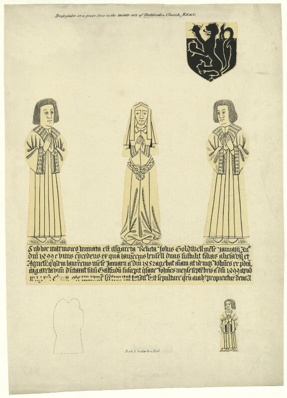 Laurence hensell; margaret goldwell; john goldwell npg d34587