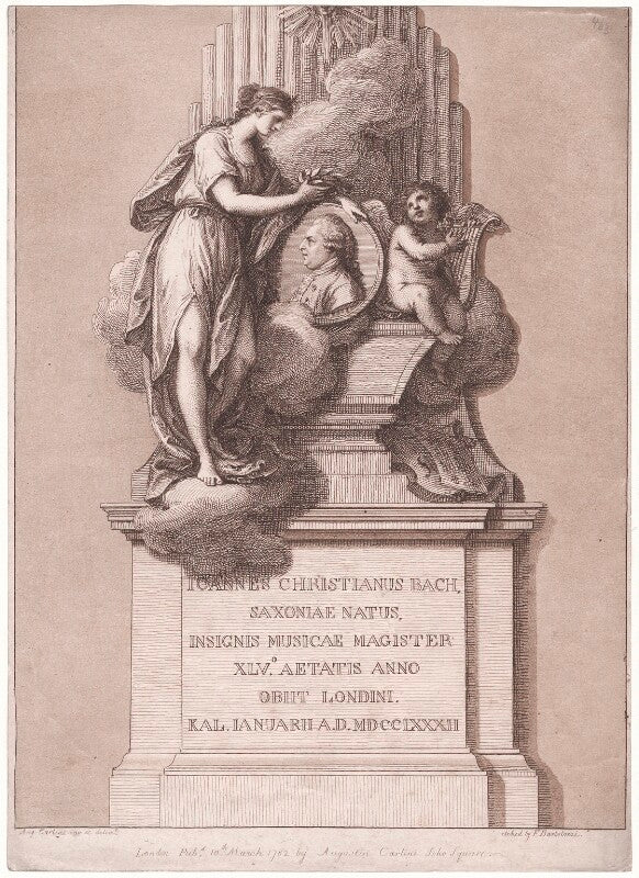 Monument of johann christian bach npg d42977