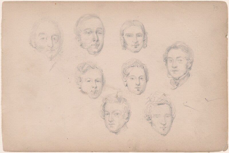 Eight unknown sitters npg d23313(27)