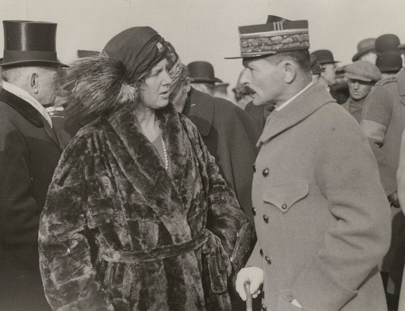 Edith helen (née chaplin), marchioness of londonderry and maxime weygand after the opening of the ulster tower at thiepval npg x198445
