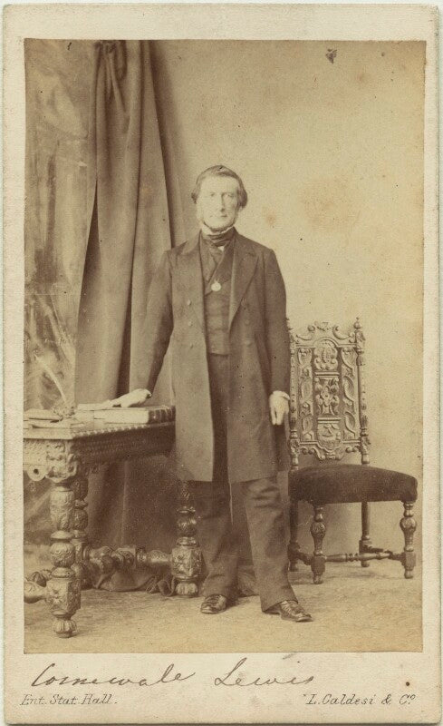 Sir george cornewall lewis, 2nd bt npg x12439