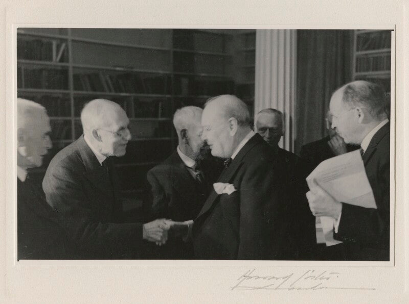 Winston churchill at the royal society of arts npg ax136854