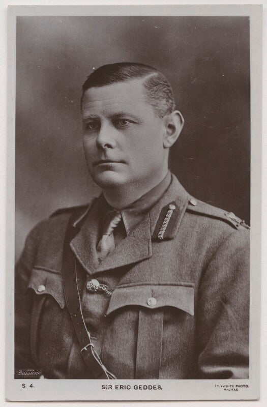 Sir eric campbell geddes npg x193823