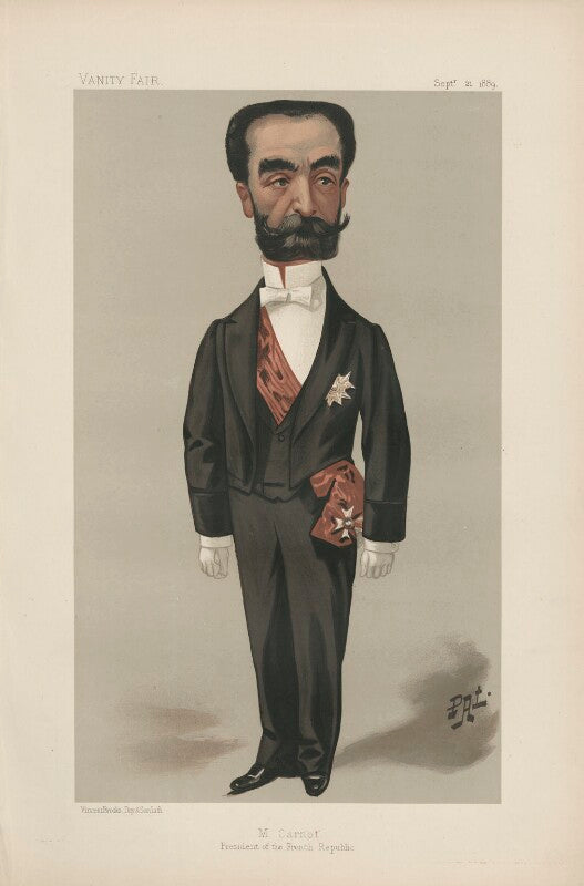 Sadi carnot ('statesmen. no. 569. "m. carnot, president of the french republic."') npg d44456