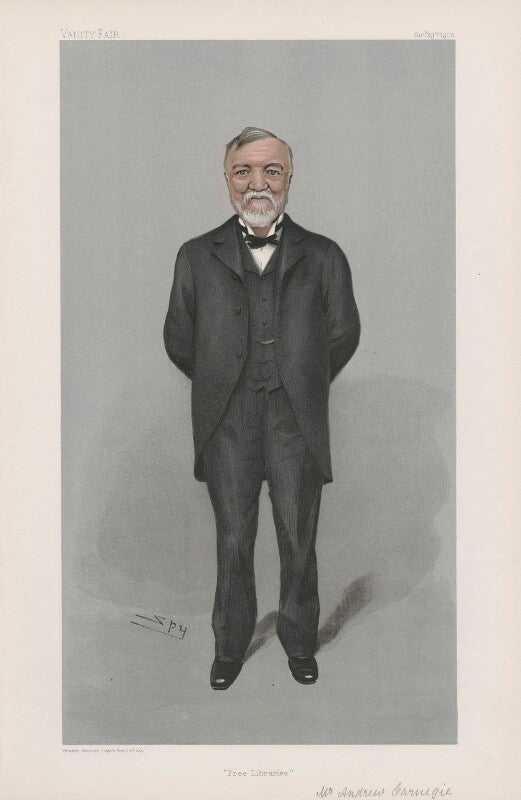 Andrew carnegie ('men of the day. no. 898. "free libraries"') npg d45194
