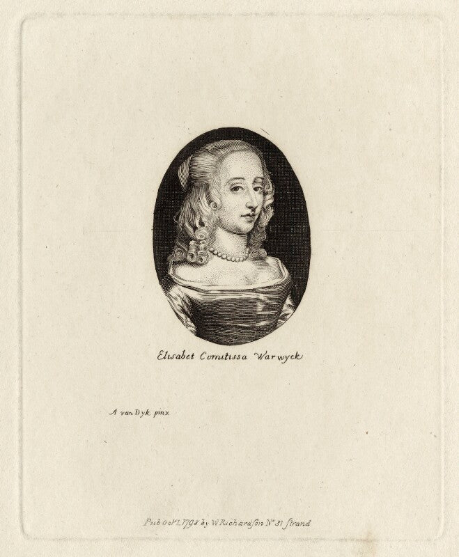 Mary rich (née boyle), countess of warwick npg d28412