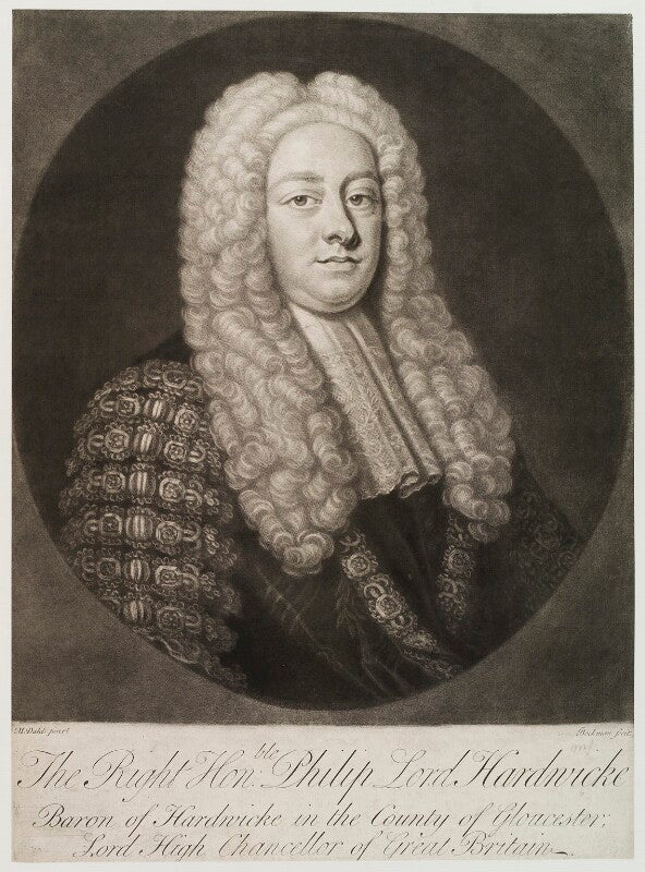 Philip yorke, 1st earl of hardwicke npg d19997
