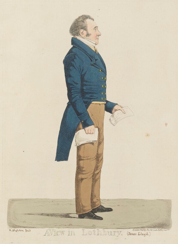 Samuel jones loyd, 1st baron overstone ('a view in lothbury') npg d13338