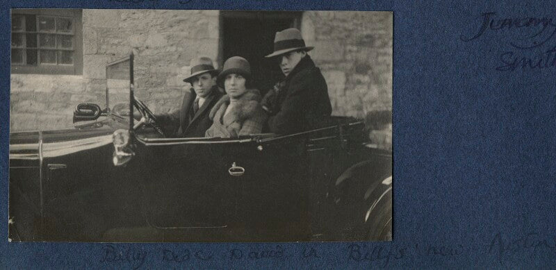 'billy; dede and david in billy's new austin' npg ax141803