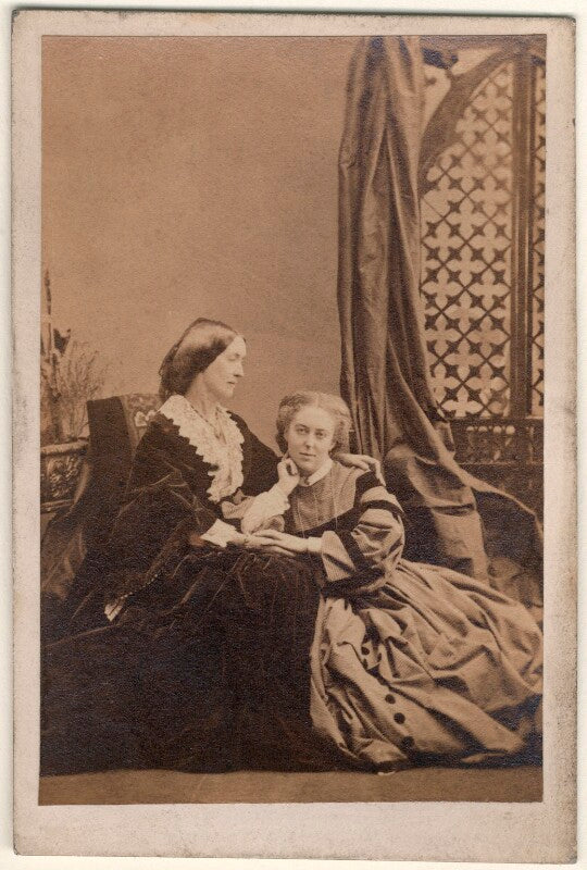 Elizabeth catherine (née gubbins), viscountess falkland; diana de vere (née beauclerk), lady huddleston npg x22324
