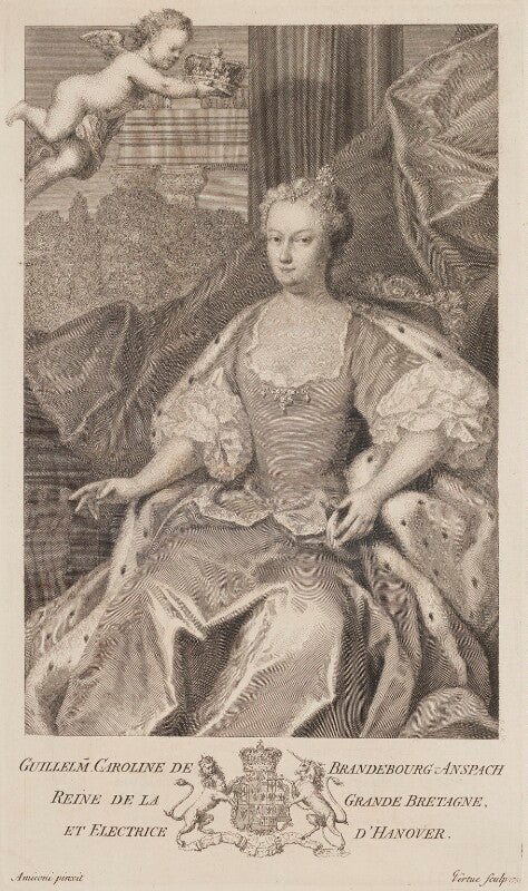 Caroline wilhelmina of brandenburg ansbach npg d14018
