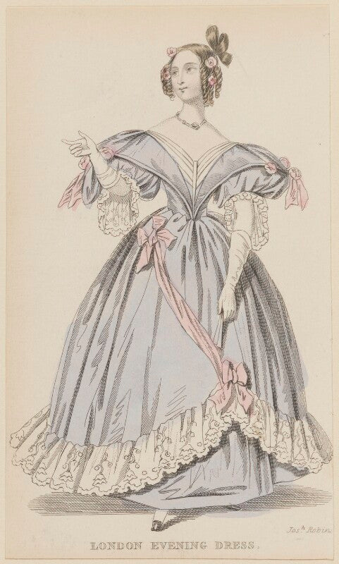 'london evening dress', july 1836 npg d47701