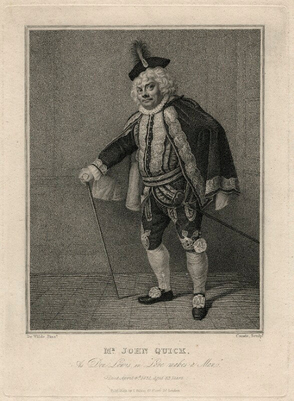 John quick as don lewis in 'love makes a man' npg d16596