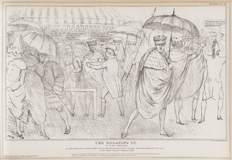 The breaking up of the half crown ation npg d41091