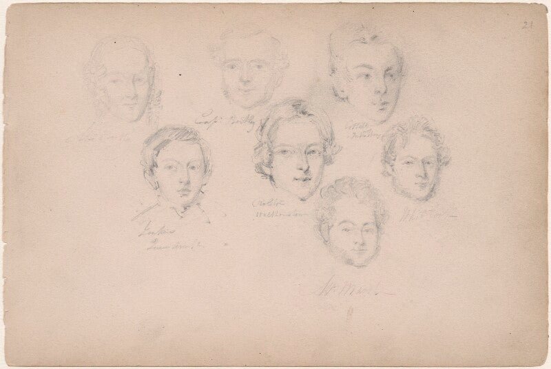 W. marsh and six unknown sitters npg d23313(36)