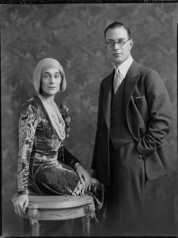 Marie louise henriette (née picard), lady derwent; patrick robin gilbert vanden bempde johnstone, 4th baron derwent npg x69936