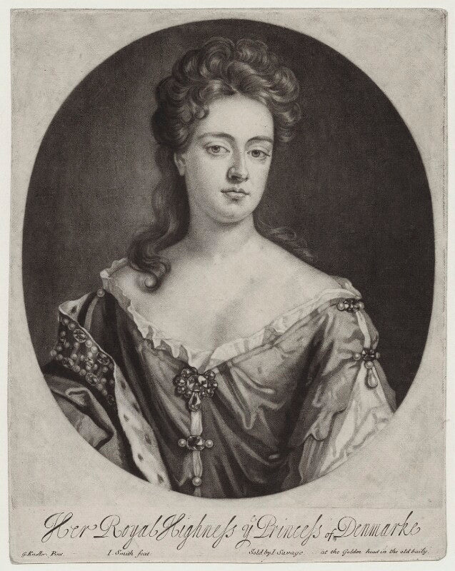 Queen anne when princess of denmark npg d31058
