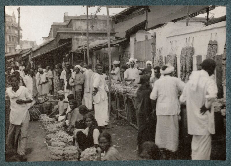 'flower market, madras' npg ax143698