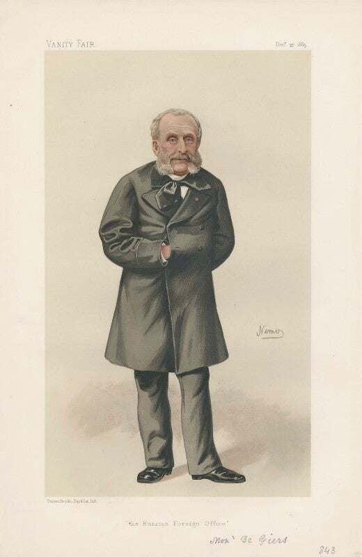 Nicholas de giers ('monsieur de giers', nicolay karlovich girs) ('men of the day. no. 322.') npg d44206