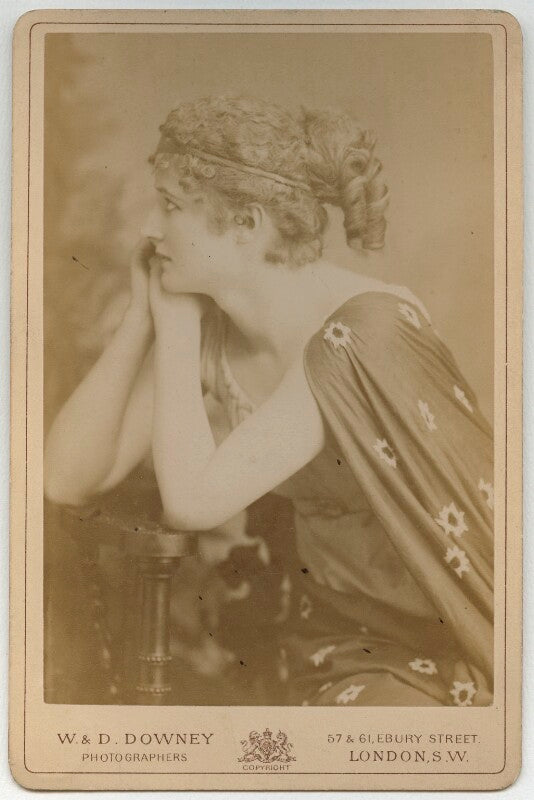 Mary anderson (mrs de navarro) as parthenia in 'ingomar' npg x82