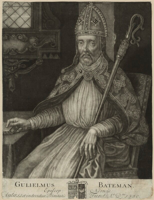 William bateman, bishop of norwich npg d24000