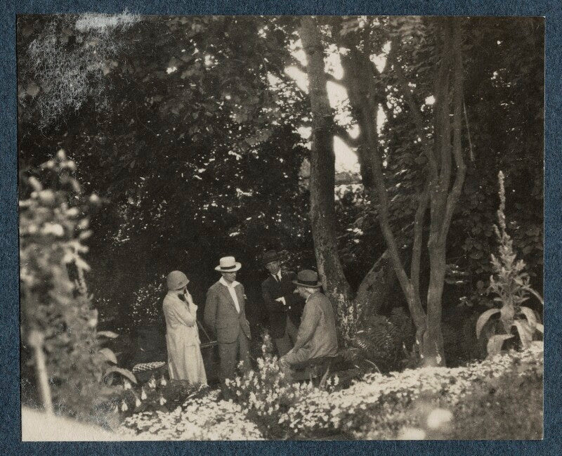 Mark gertler; walter james redfern turner; herbert henry asquith, 1st earl of oxford and asquith and an unknown woman npg ax142209