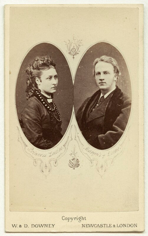 Carte de visite of 9th duke of argyll and wife. npg x31040