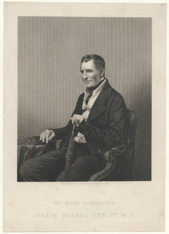 Joseph warner ('j.w.') henley npg d35694