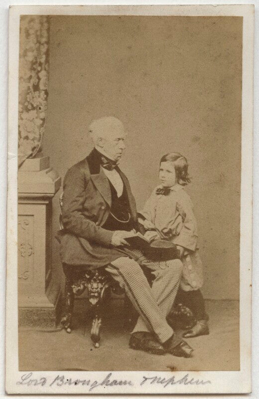 Henry brougham, 1st baron brougham and vaux with his nephew npg x4721