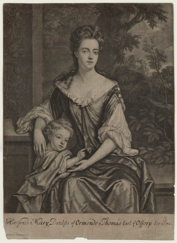 Mary butler (née somerset), duchess of ormonde and her son thomas, earl of ossory npg d31317
